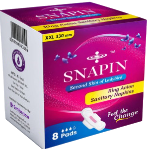 Snapin Ring Anion Sanitary Napkins (XXL - 330MM)