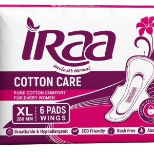 Iraa - Cotton Care (Sanitary Napkin (XL - 280MM))